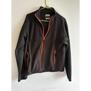 Burton ak fleece, black with Orange Accents
